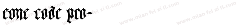 eOne Code Pro字体转换